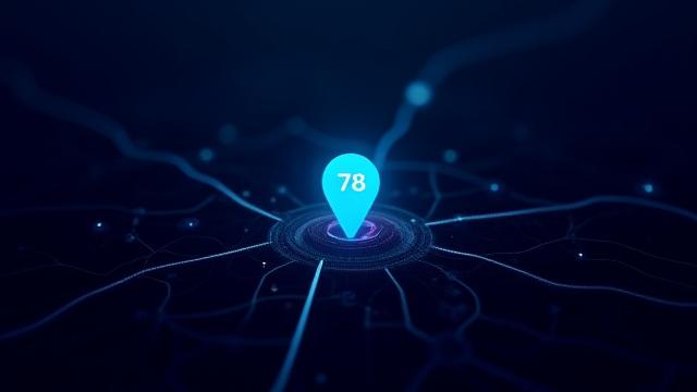 Karte von Vektorgestalt Standort in Wien